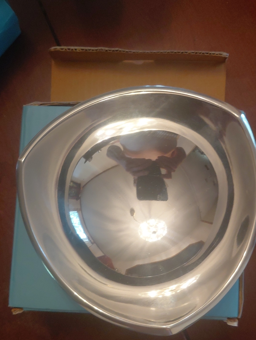 Nambe 9.5oz Tri Corner Bowl